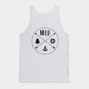 Newfoundland Minimalistic Design || Newfoundland and Labrador || Gifts || Souvenirs || Clothing Tank Top